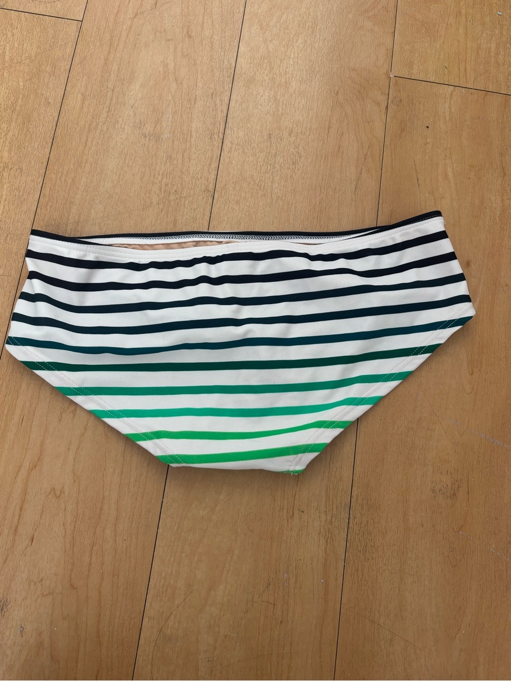 NWT J.Crew Striped Black and Green Bikini Set size S - Picture 6 of 7